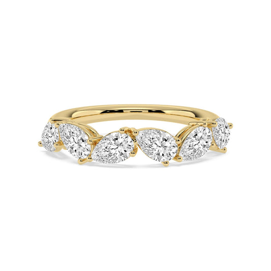 9K Yellow Gold Lab Grown Diamond RING 1.80 ctw R62383PE-1.83CT