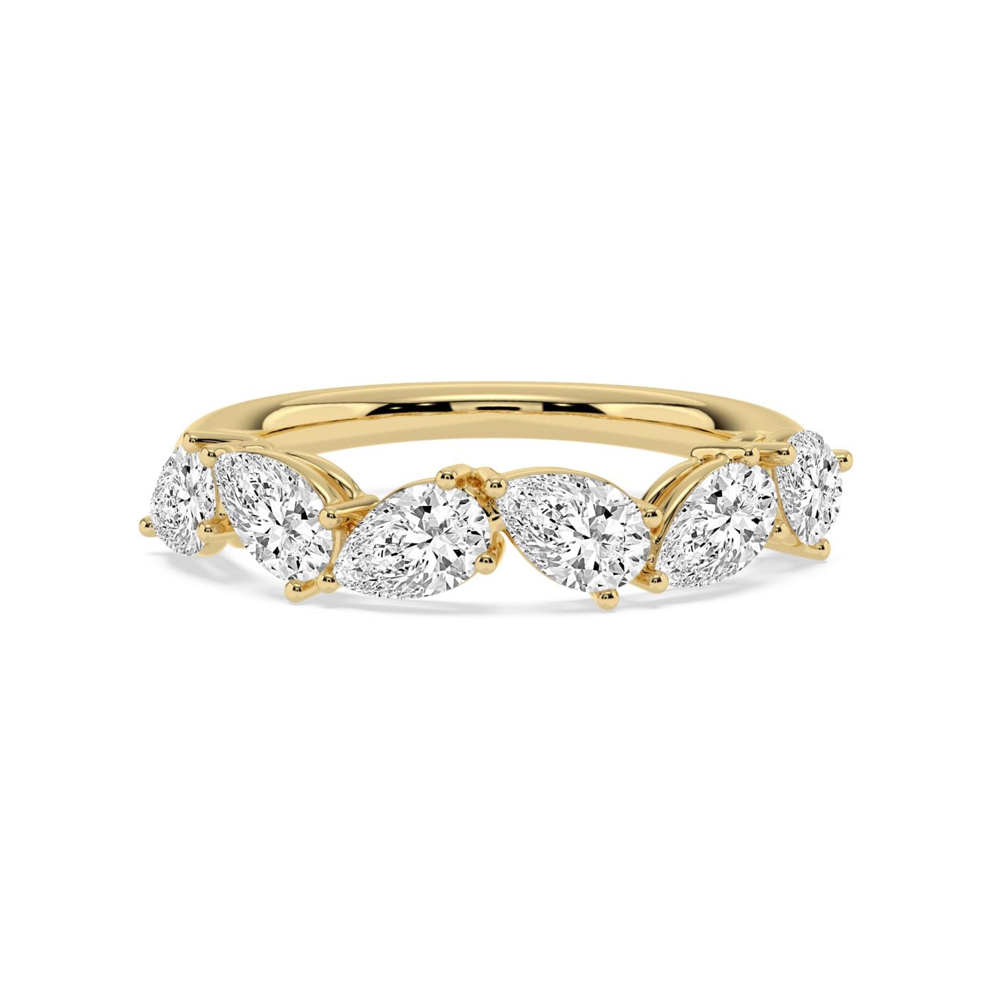 9K Yellow Gold Lab Grown Diamond RING 1.80 ctw R62383PE-1.83CT
