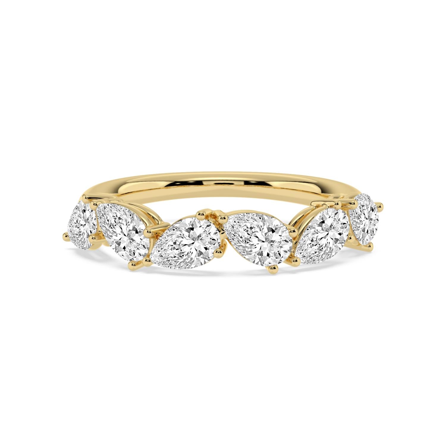 9K Yellow Gold Lab Grown Diamond RING 1.80 ctw R62383PE-1.83CT