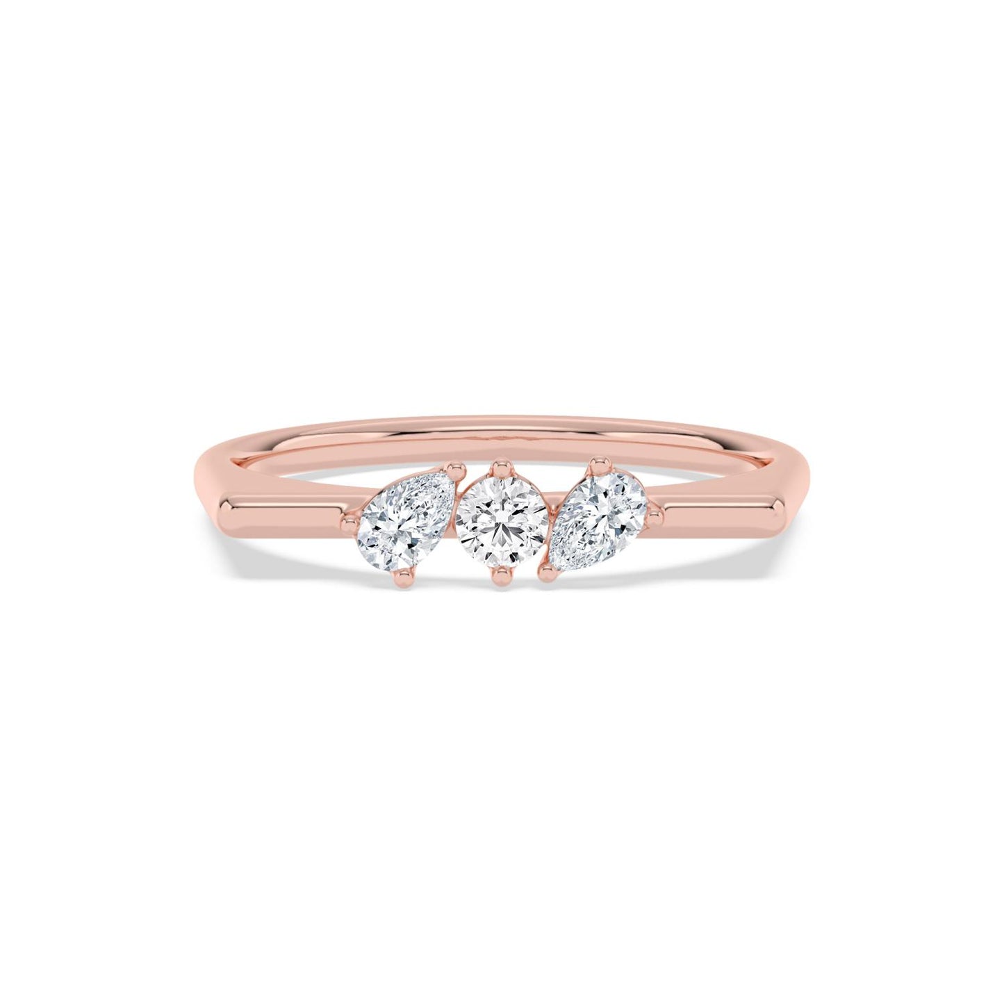 9K Rose Gold Lab Grown Diamond RING 0.29 ctw R62401-0.33CT