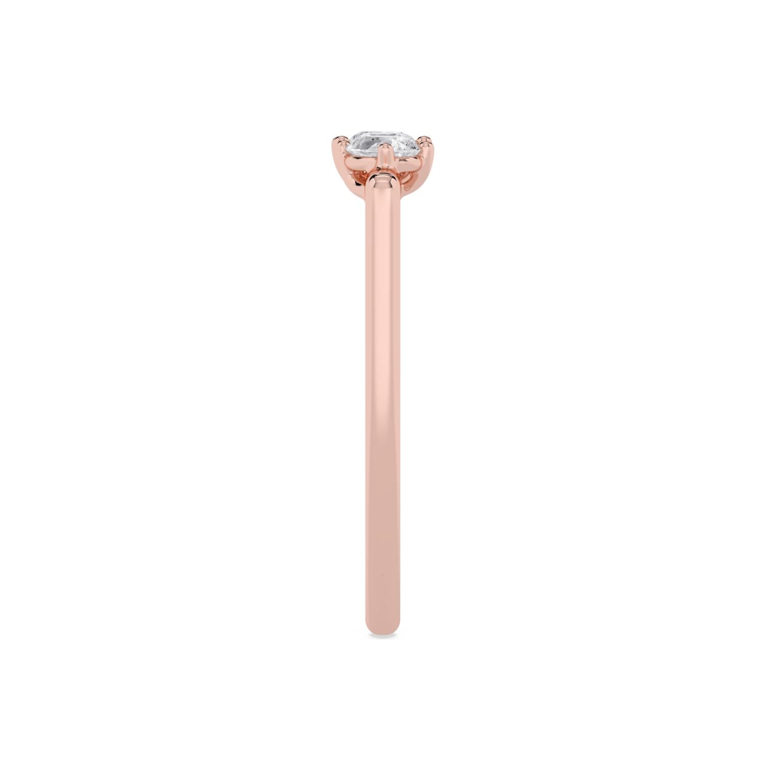 9K Rose Gold Lab Grown Diamond RING 0.29 ctw R62401-0.33CT