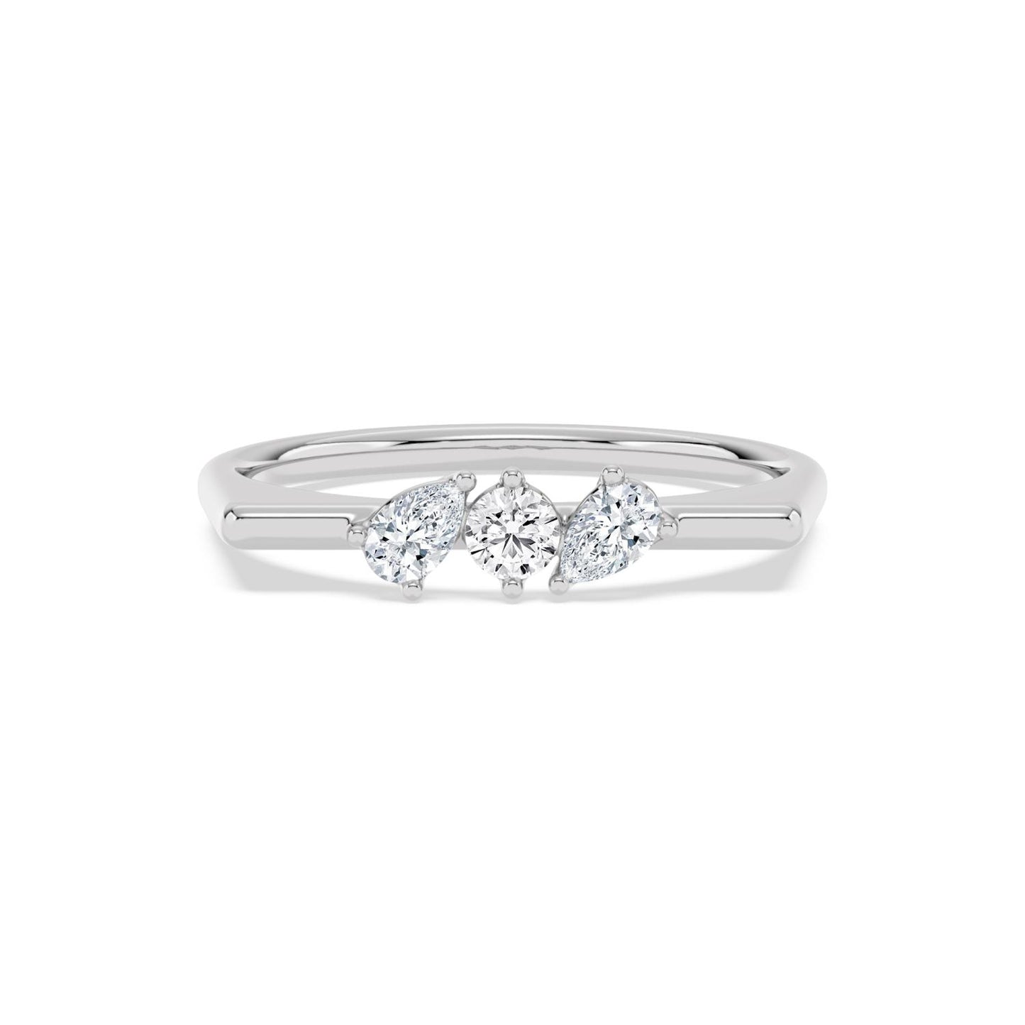 9K White Gold Lab Grown Diamond RING 0.29 ctw R62401-0.33CT