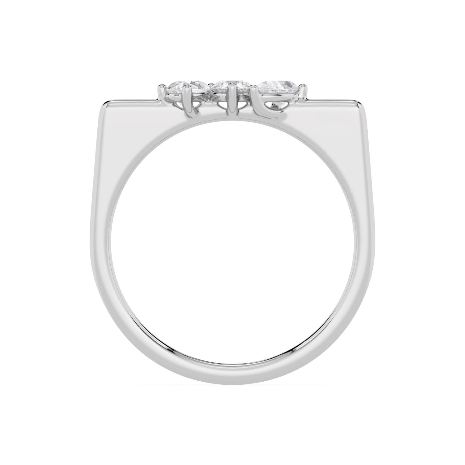 9K White Gold Lab Grown Diamond RING 0.29 ctw R62401-0.33CT