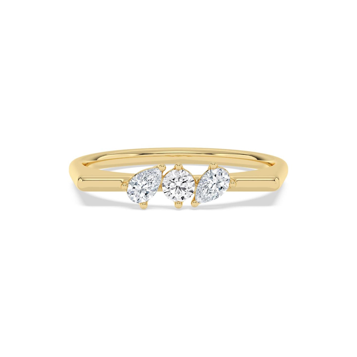 9K Yellow Gold Lab Grown Diamond RING 0.29 ctw R62401-0.33CT