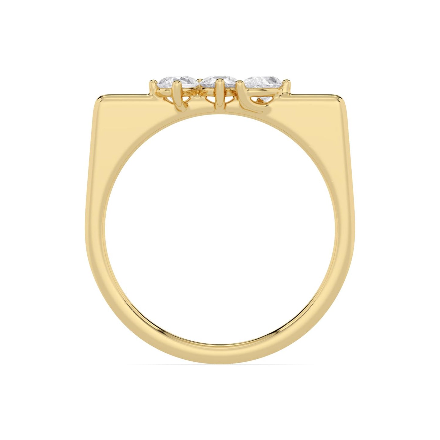 9K Yellow Gold Lab Grown Diamond RING 0.29 ctw R62401-0.33CT