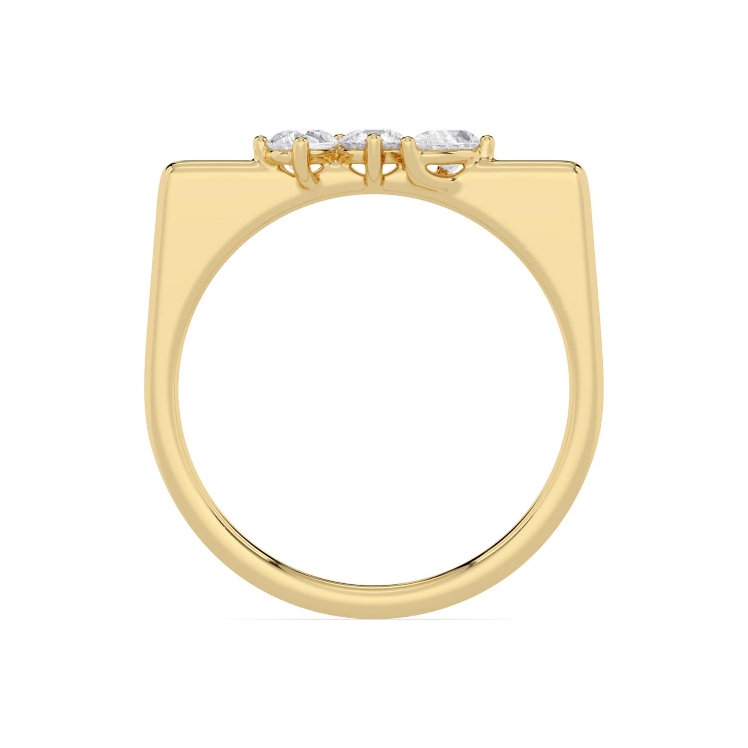 9K Yellow Gold Lab Grown Diamond RING 0.29 ctw R62401-0.33CT