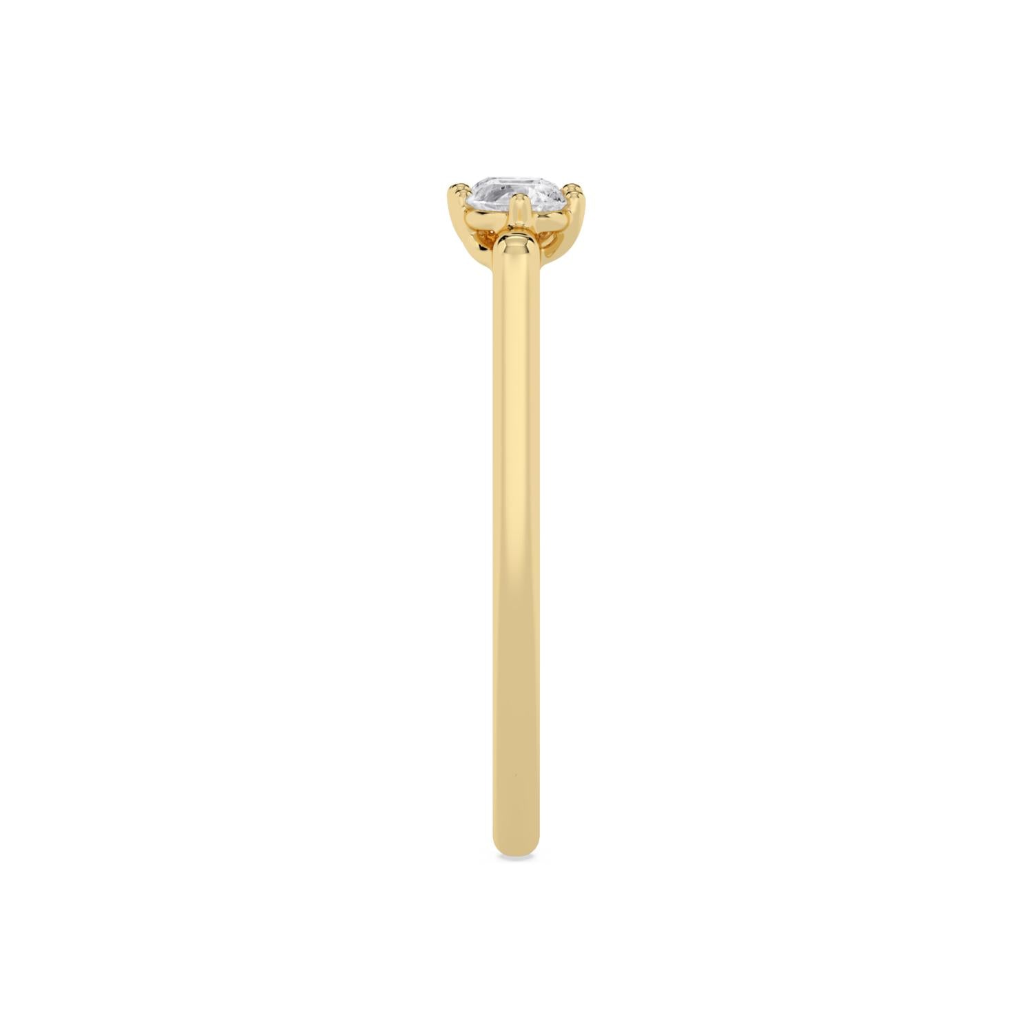 9K Yellow Gold Lab Grown Diamond RING 0.29 ctw R62401-0.33CT