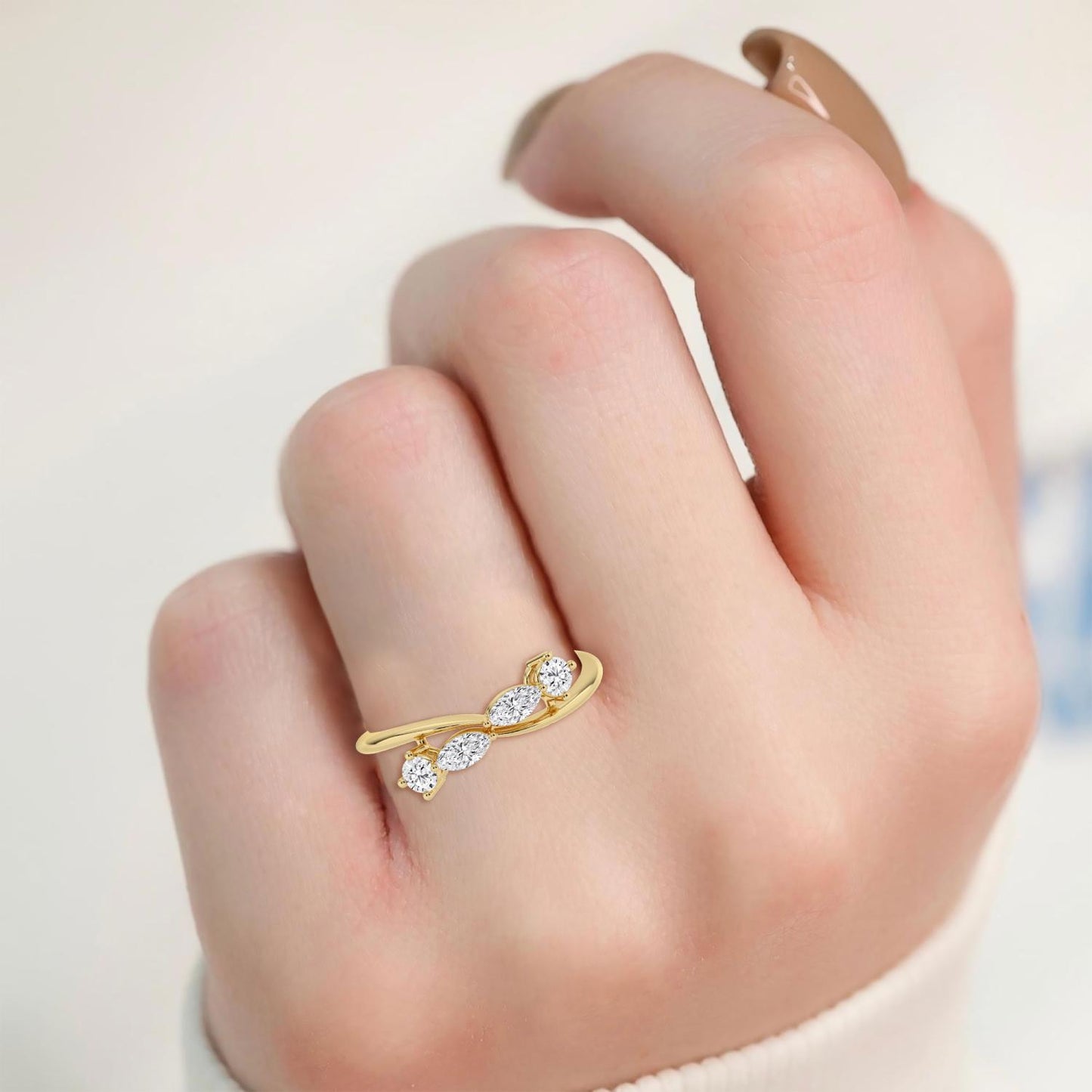 9K Yellow Gold Lab Grown Diamond RING 0.46 ctw R62402-0.50CT