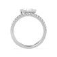 9K White Gold Lab Grown Diamond ENGAGEMENT RINGS 1.27 ctw R62414PE-1