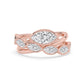 9K Rose Gold Lab Grown Diamond RING 2.28 ctw R62421MQ-1