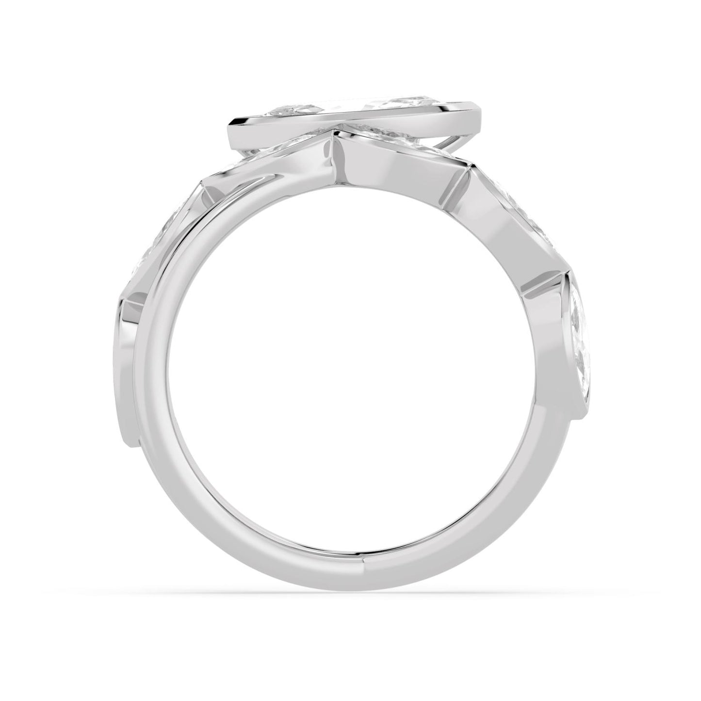 9K White Gold Lab Grown Diamond RING 2.28 ctw R62421MQ-1