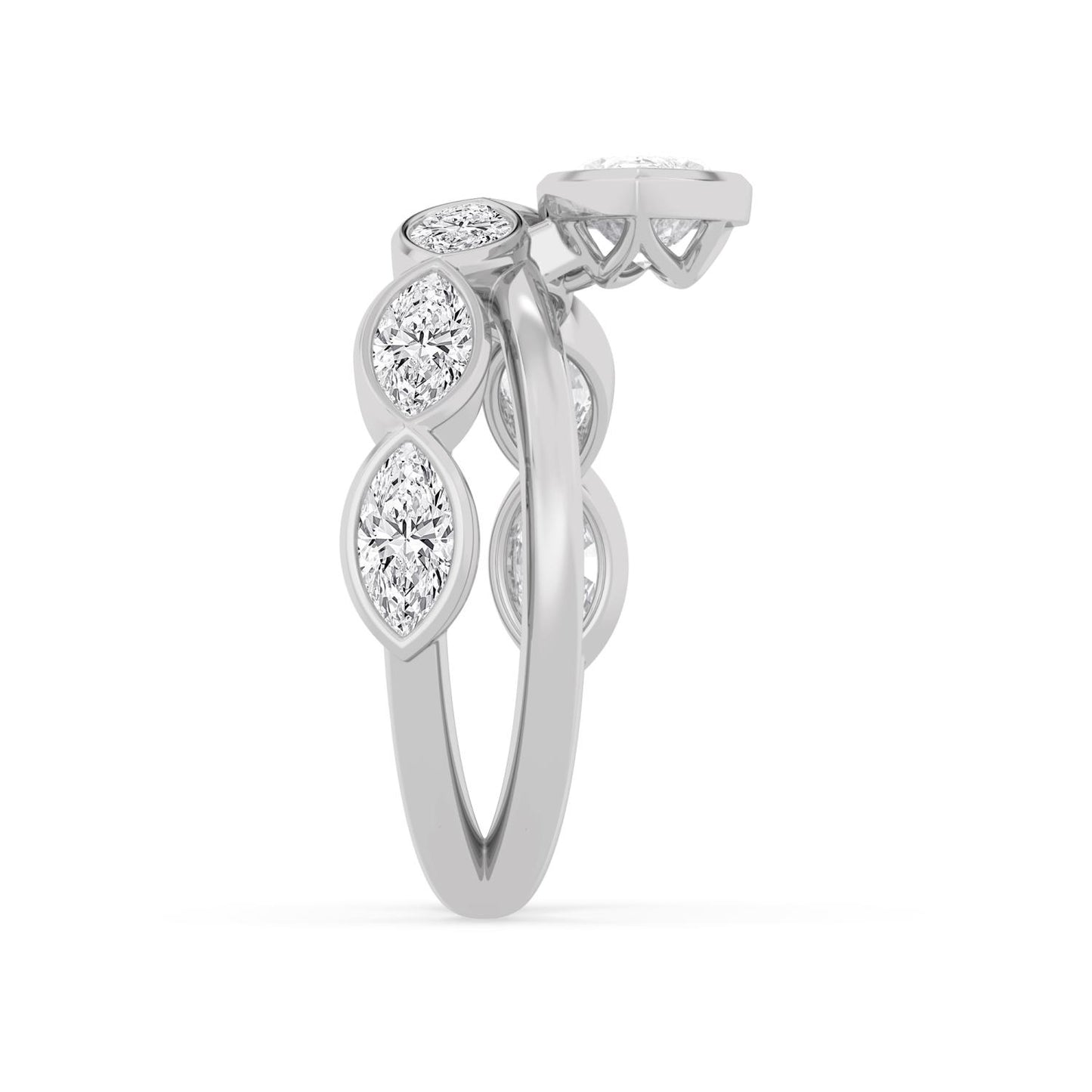 9K White Gold Lab Grown Diamond RING 2.28 ctw R62421MQ-1