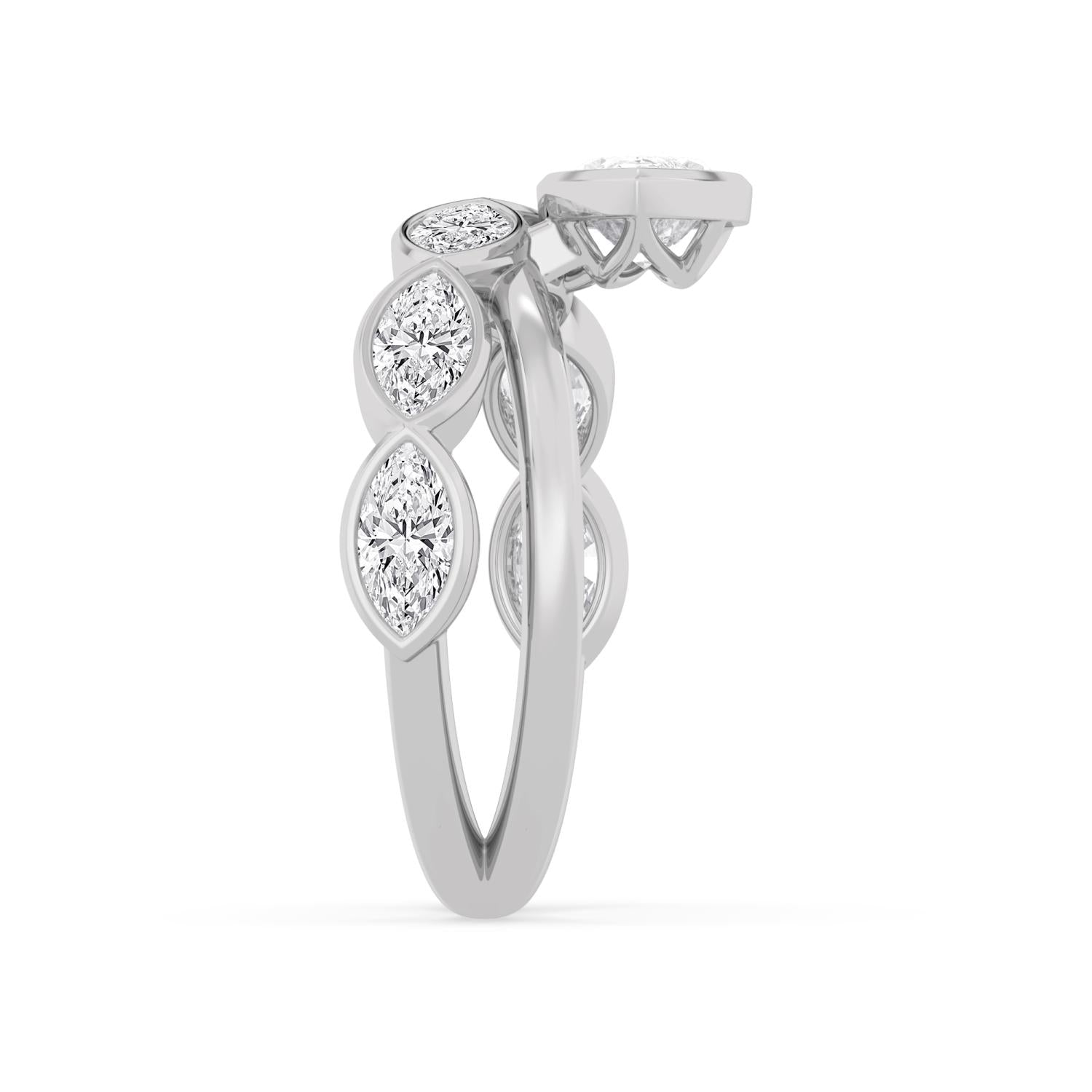 9K White Gold Lab Grown Diamond RING 2.28 ctw R62421MQ-1