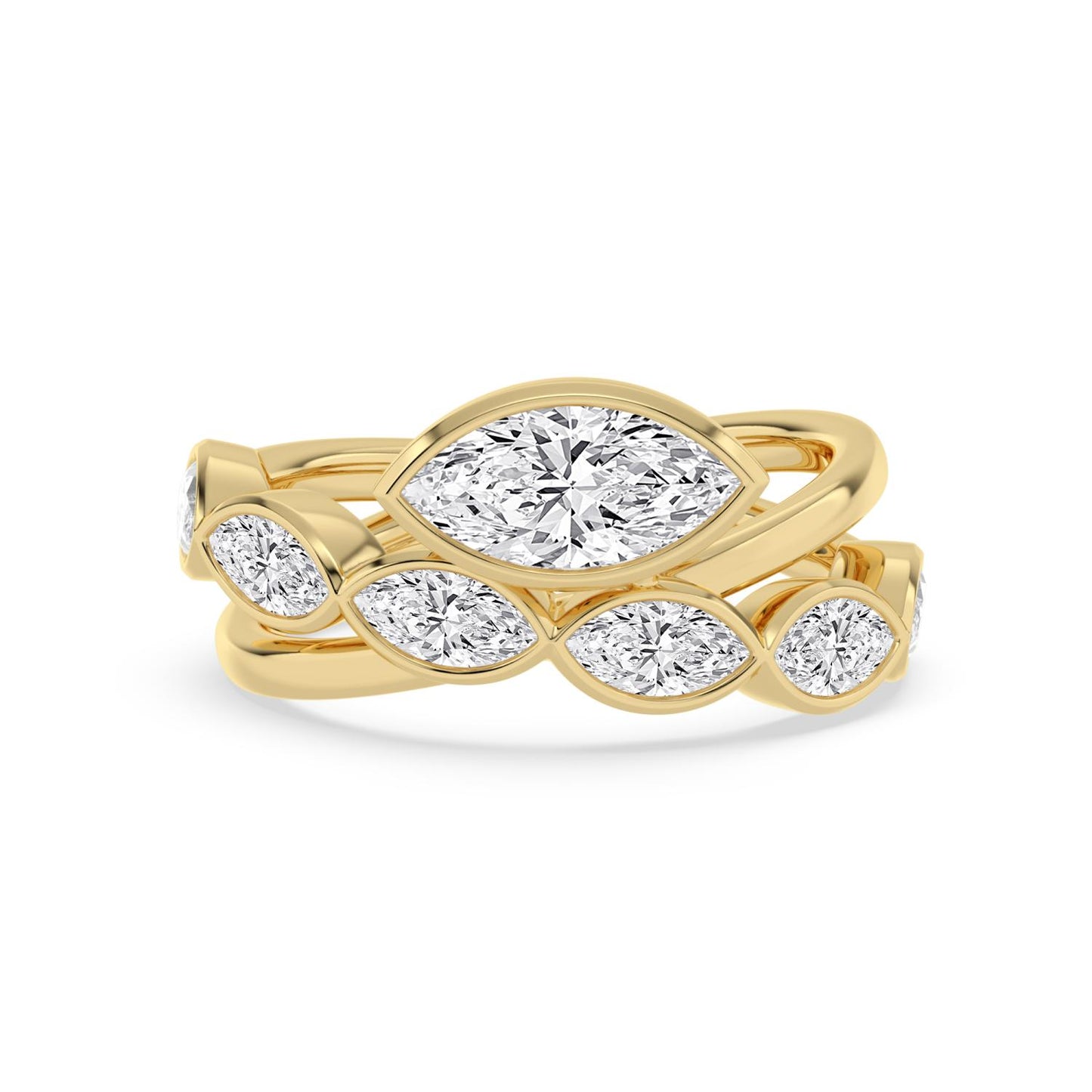9K Yellow Gold Lab Grown Diamond RING 2.28 ctw R62421MQ-1