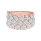 9K Rose Gold Lab Grown Diamond RING 6.43 ctw R62446-6.20CT