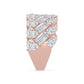 9K Rose Gold Lab Grown Diamond RING 6.43 ctw R62446-6.20CT