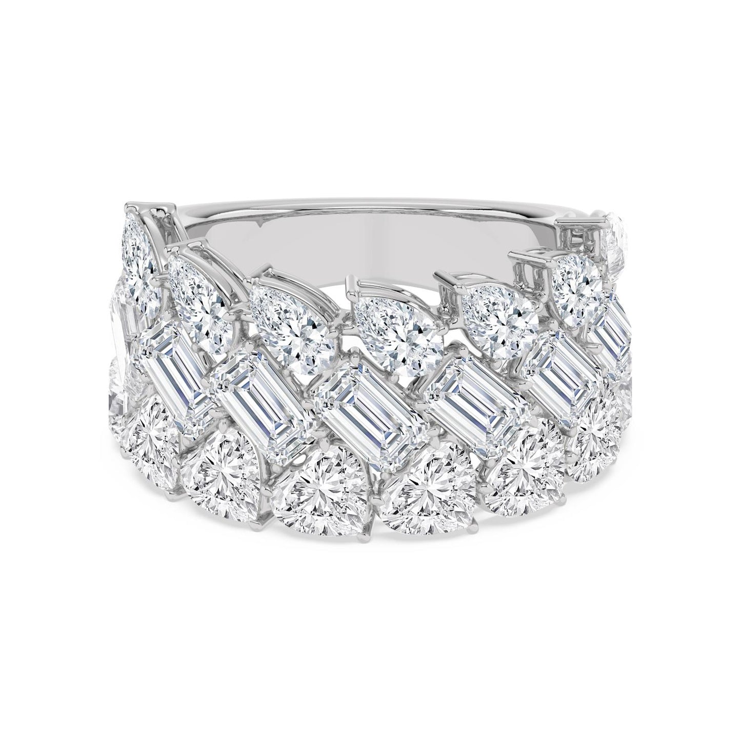 9K White Gold Lab Grown Diamond RING 6.43 ctw R62446-6.20CT