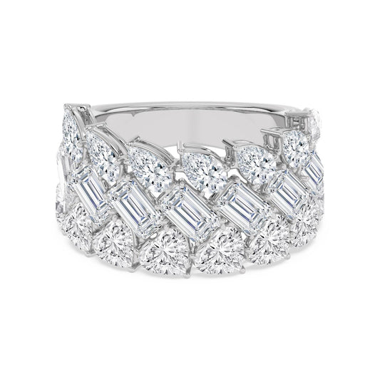 9K White Gold Lab Grown Diamond RING 6.43 ctw R62446-6.20CT