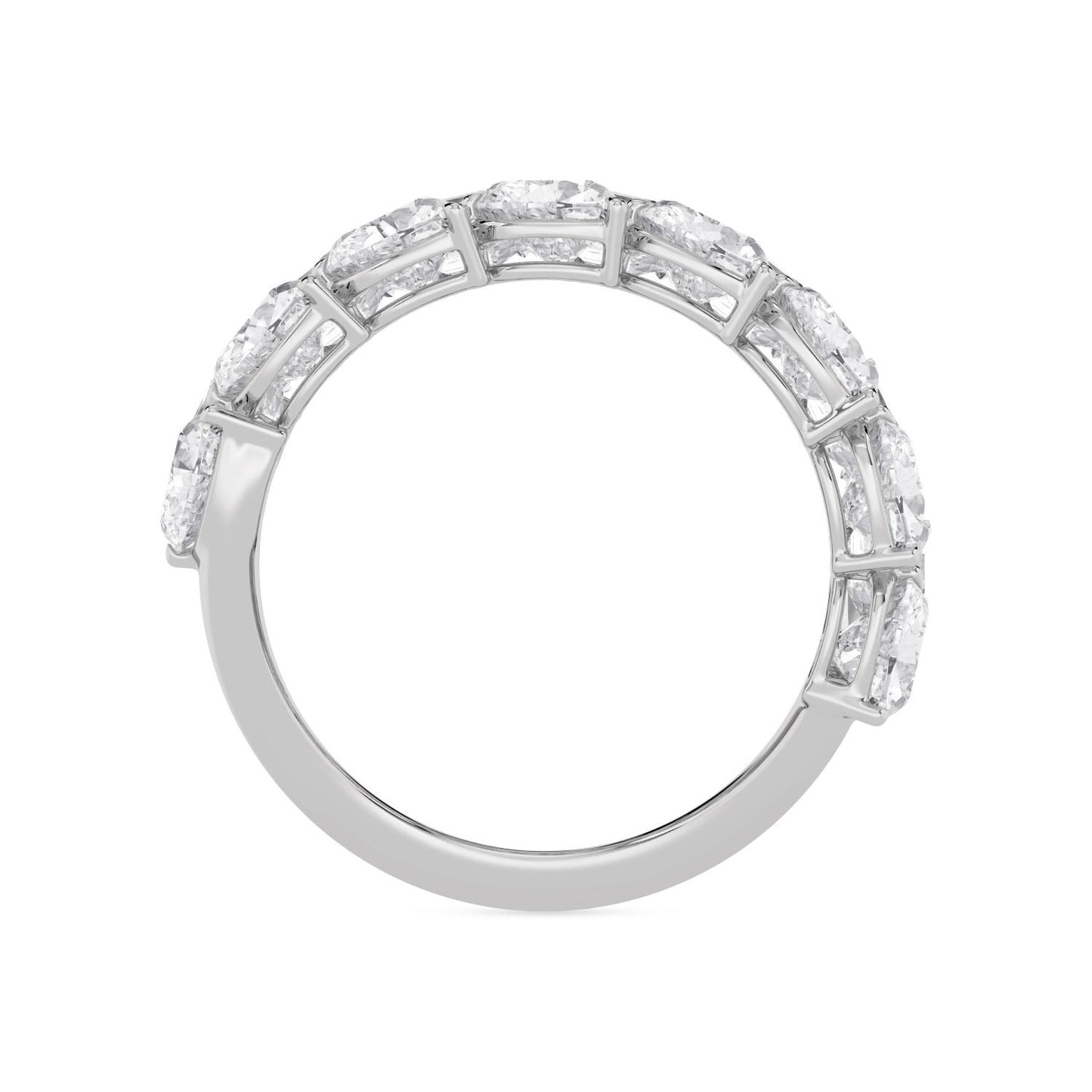 9K White Gold Lab Grown Diamond RING 6.43 ctw R62446-6.20CT