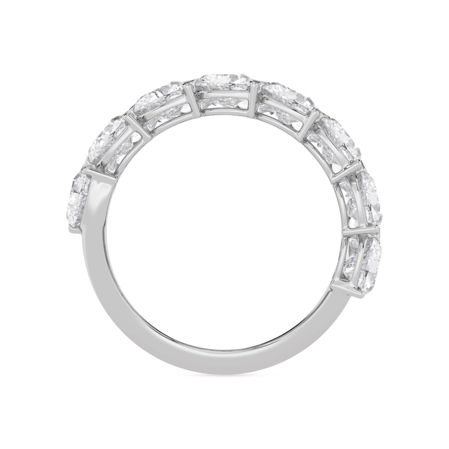 9K White Gold Lab Grown Diamond RING 6.43 ctw R62446-6.20CT
