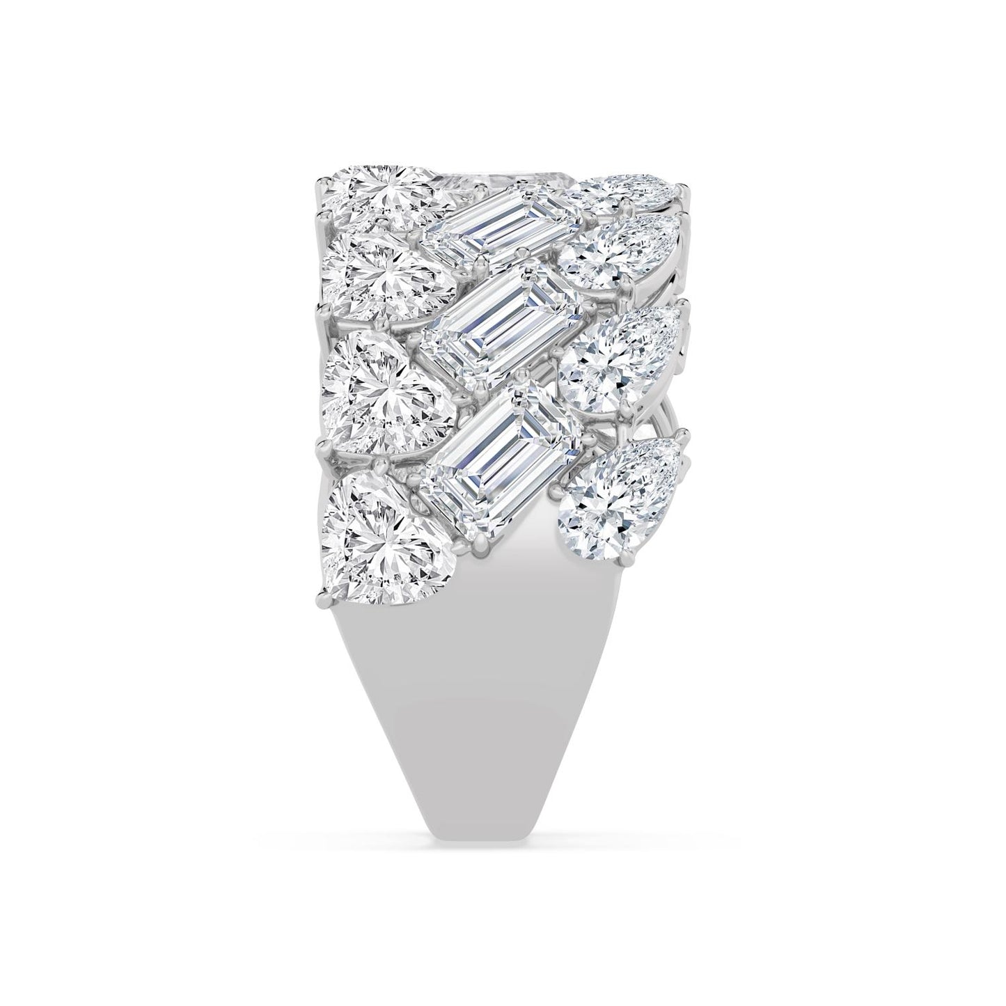 9K White Gold Lab Grown Diamond RING 6.43 ctw R62446-6.20CT