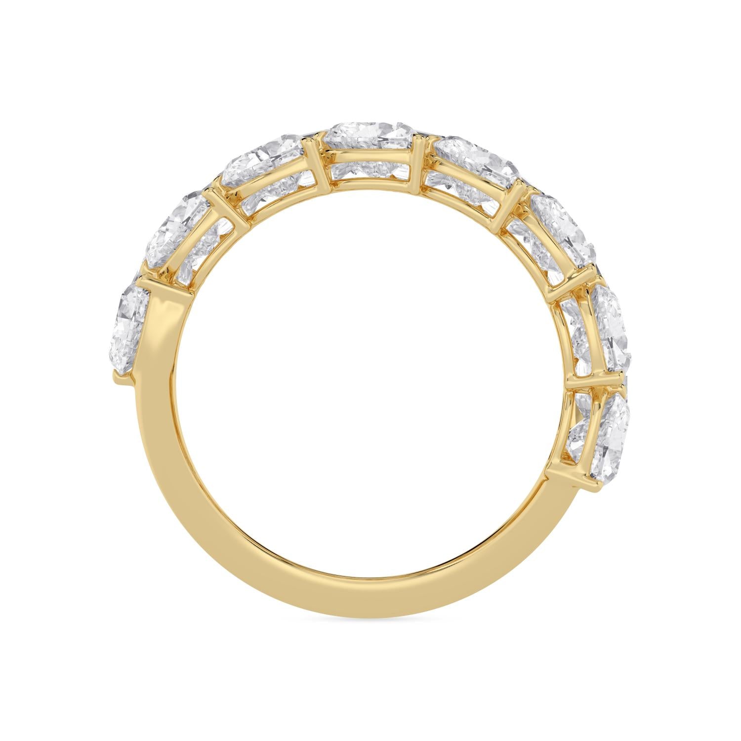 9K Yellow Gold Lab Grown Diamond RING 6.43 ctw R62446-6.20CT
