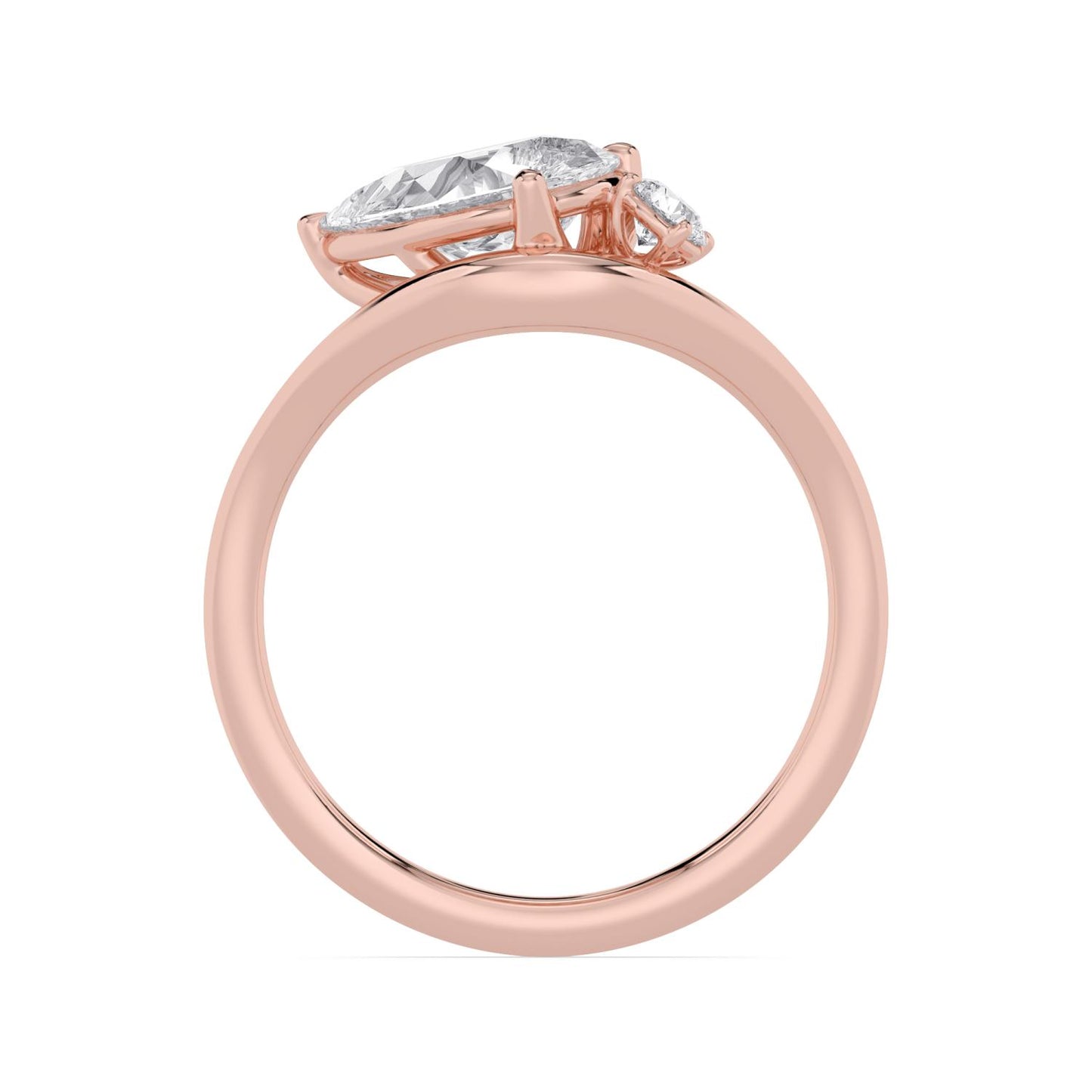 9K Rose Gold Lab Grown Diamond RING 1.62 ctw R62452PE-1.50CT