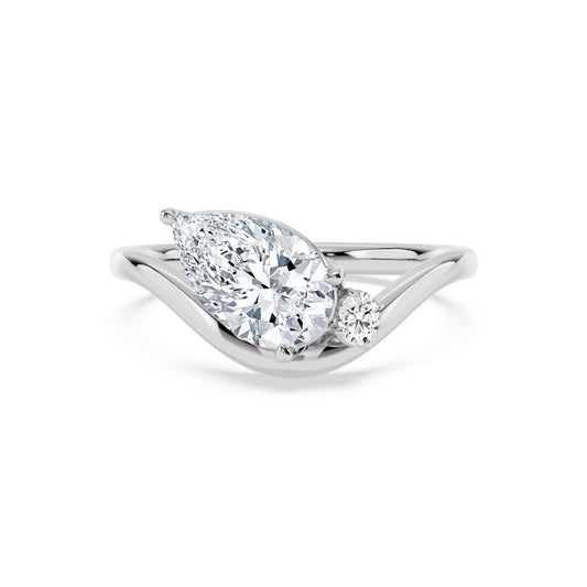 9K White Gold Lab Grown Diamond RING 1.62 ctw R62452PE-1.50CT