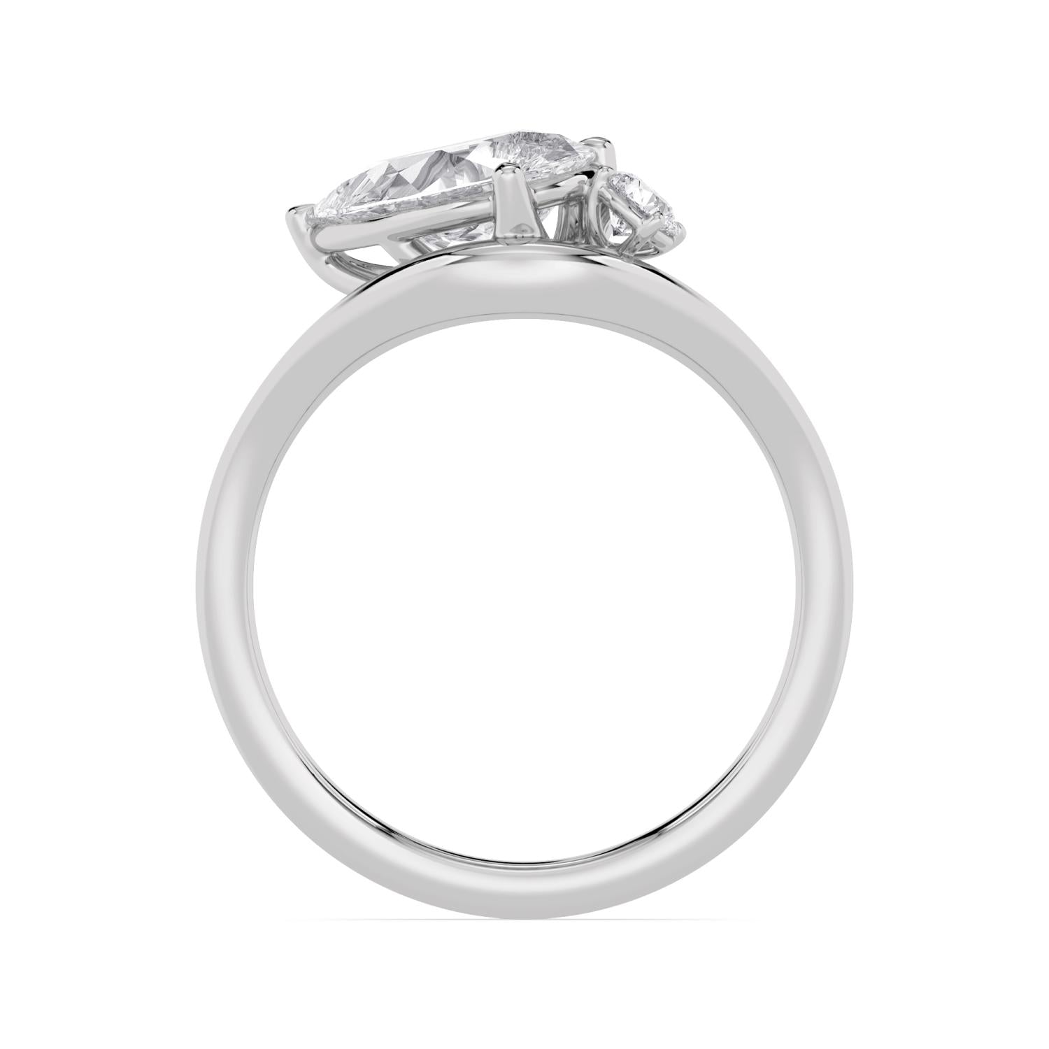 9K White Gold Lab Grown Diamond RING 1.62 ctw R62452PE-1.50CT