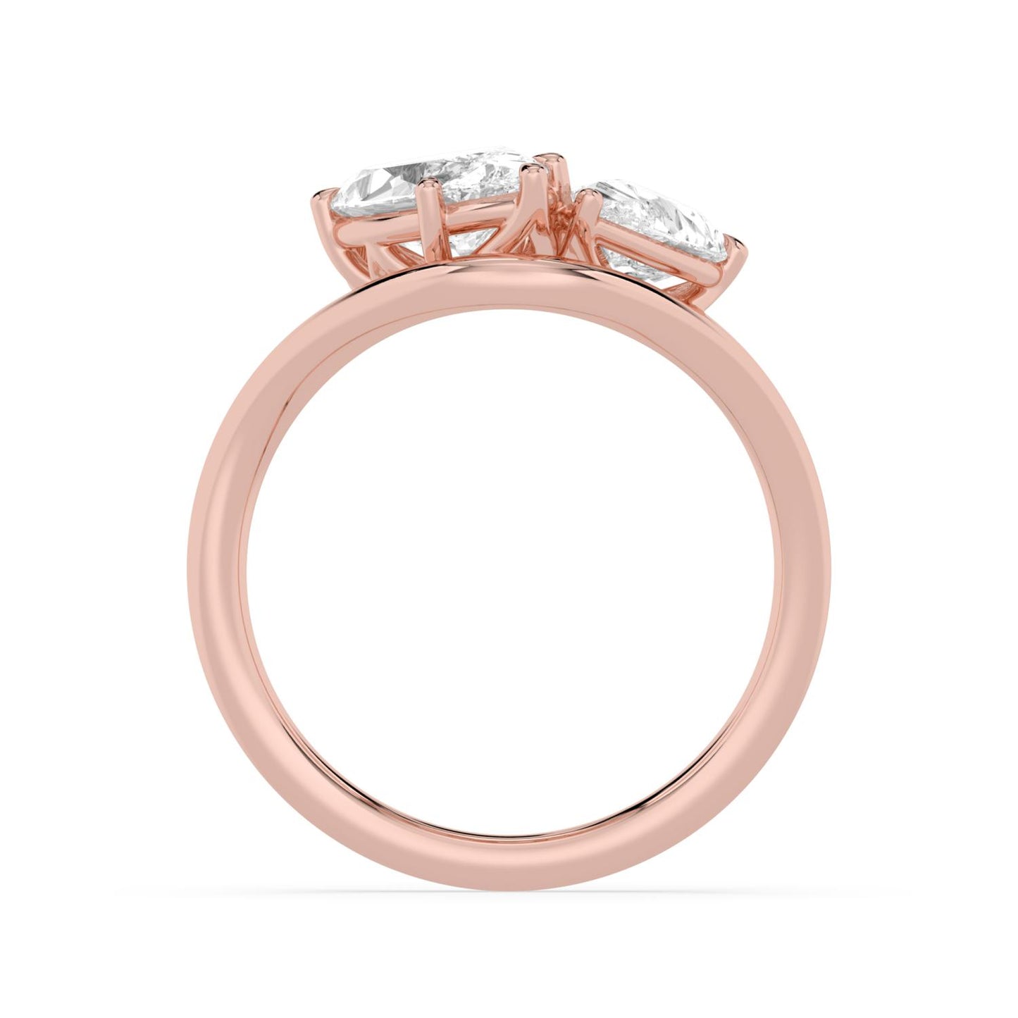 9K Rose Gold Lab Grown Diamond RING 2.40 ctw R62458MQPE-2.33CT
