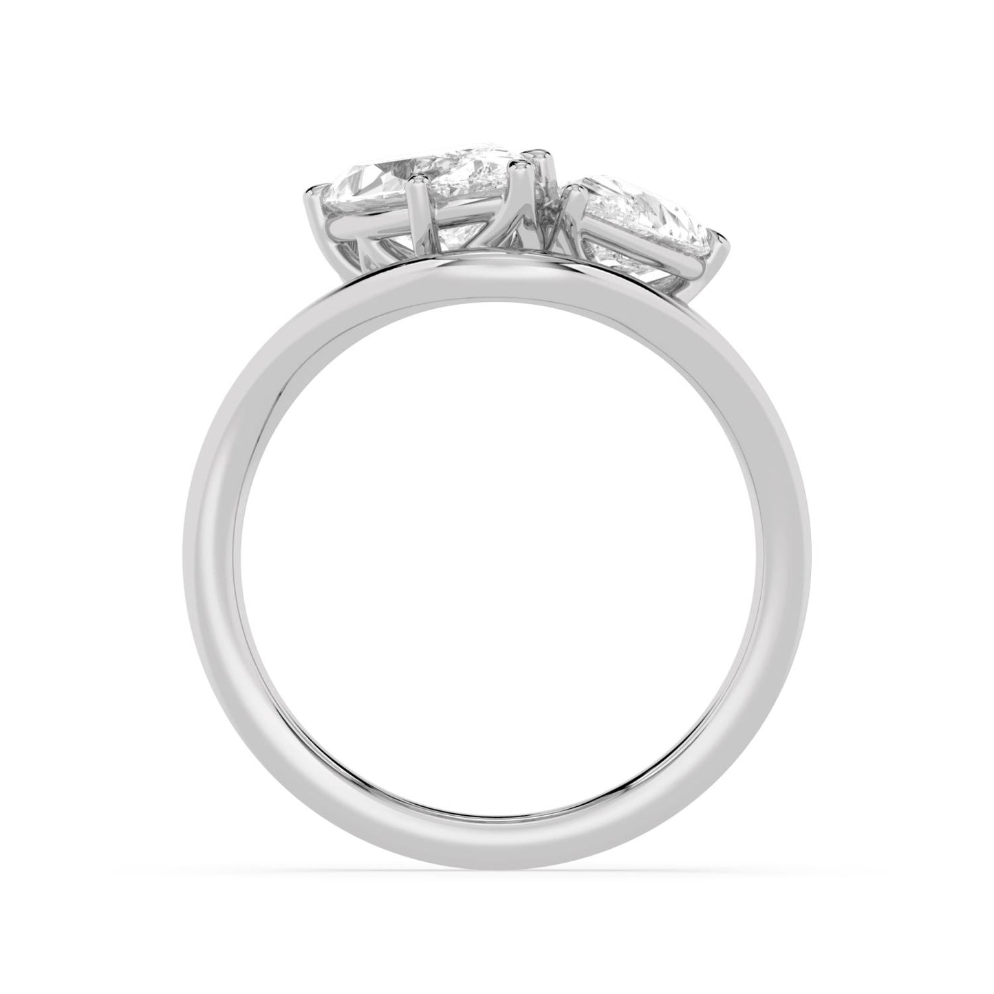 9K White Gold Lab Grown Diamond RING 2.40 ctw R62458MQPE-2.33CT