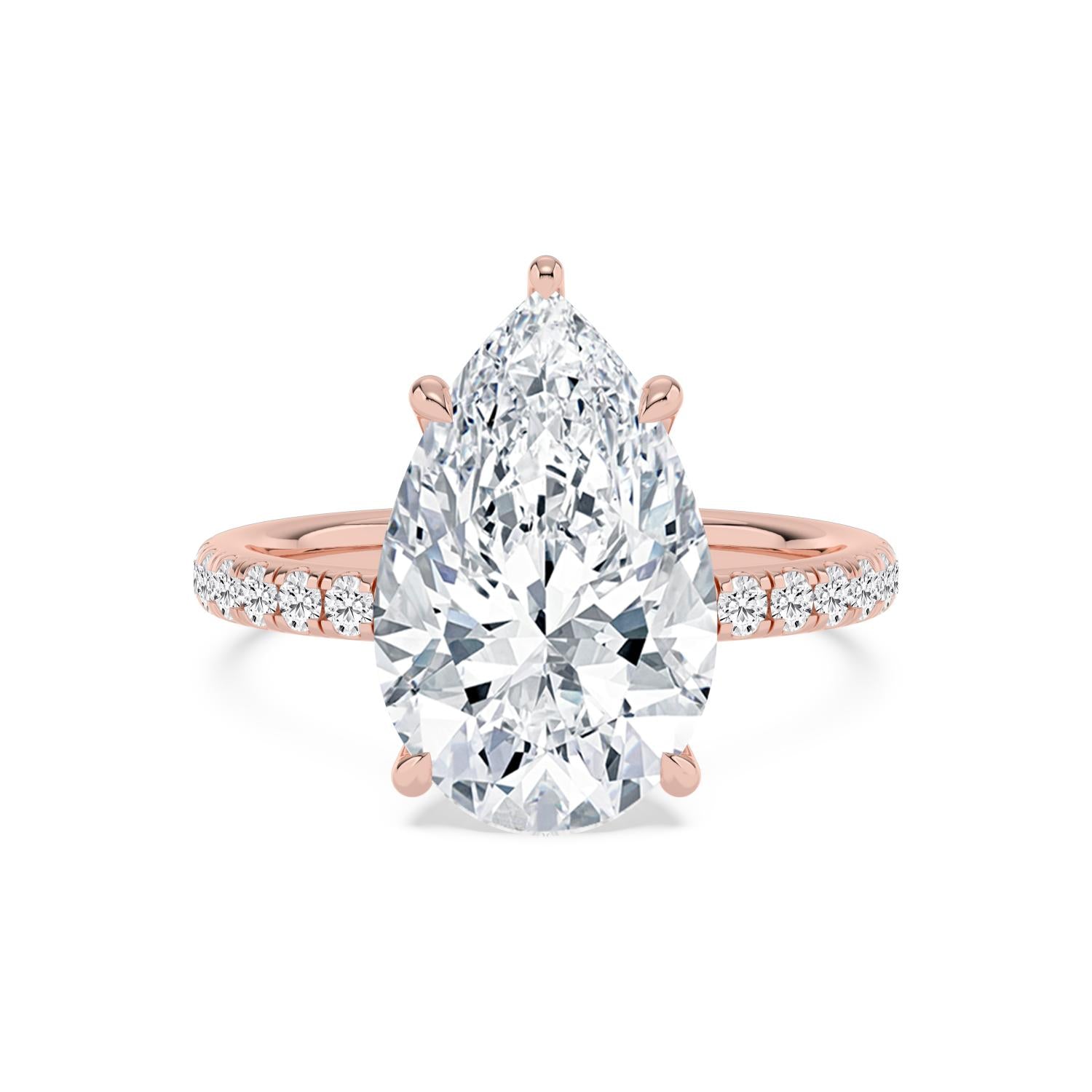 10K Rose Gold Lab Grown Diamond ENGAGEMENT RINGS 6.67 ctw R62794PE-6