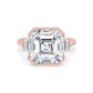 10K Rose Gold Lab Grown Diamond ENGAGEMENT RINGS 10.08 ctw R62832ASS-9.20CT