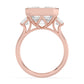 10K Rose Gold Lab Grown Diamond ENGAGEMENT RINGS 10.08 ctw R62832ASS-9.20CT