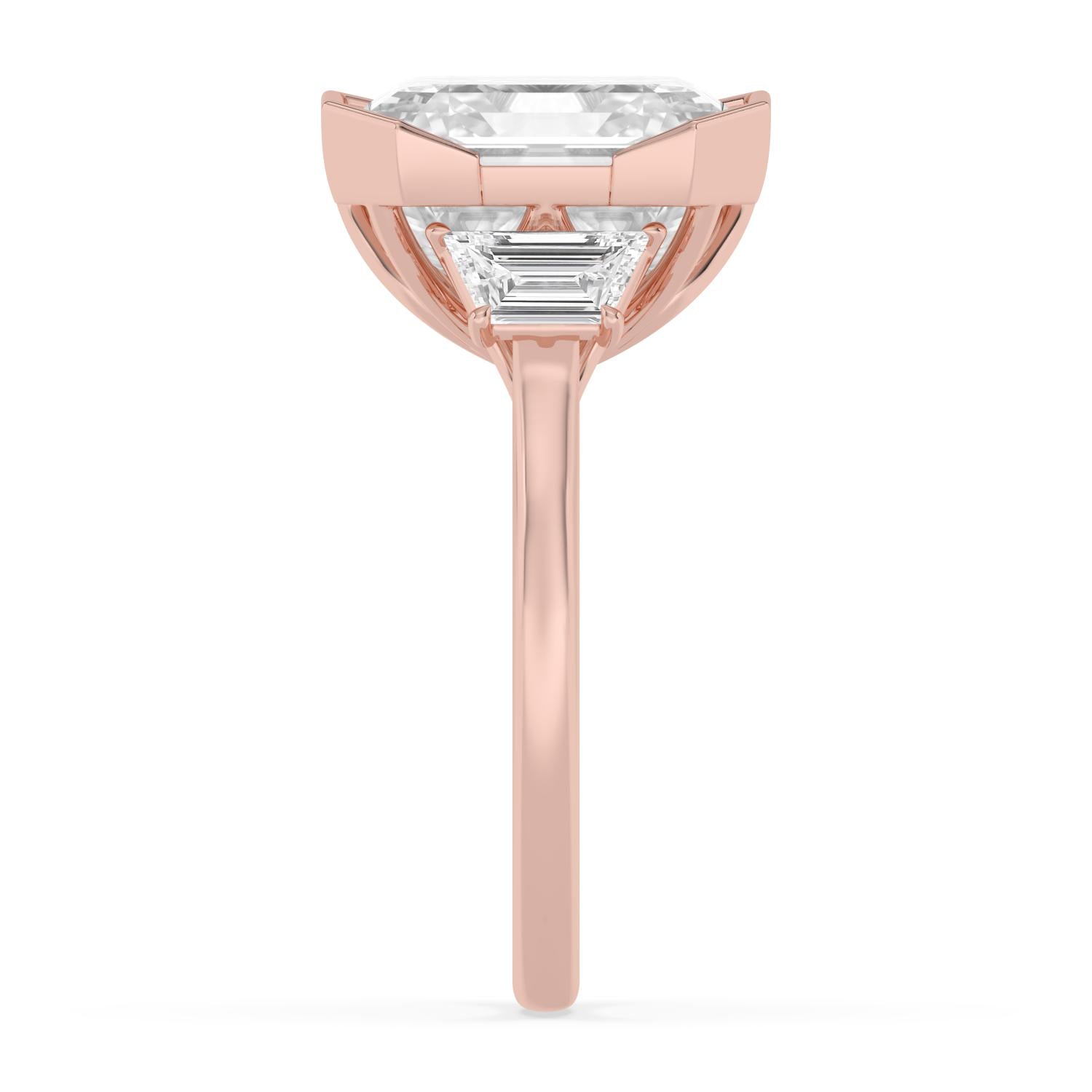 10K Rose Gold Lab Grown Diamond ENGAGEMENT RINGS 10.08 ctw R62832ASS-9.20CT