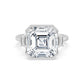 10K White Gold Lab Grown Diamond ENGAGEMENT RINGS 10.08 ctw R62832ASS-9.20CT