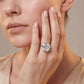 10K White Gold Lab Grown Diamond ENGAGEMENT RINGS 10.08 ctw R62832ASS-9.20CT
