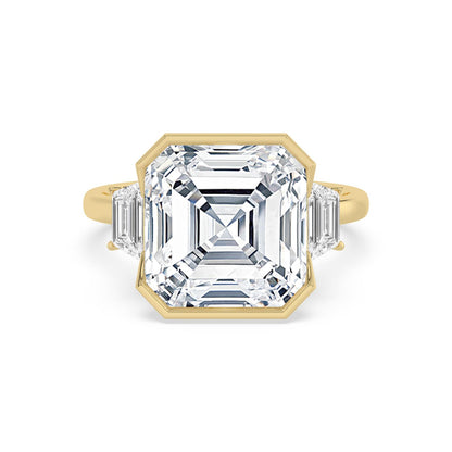 10K Yellow Gold Lab Grown Diamond ENGAGEMENT RINGS 10.08 ctw R62832ASS-9.20CT