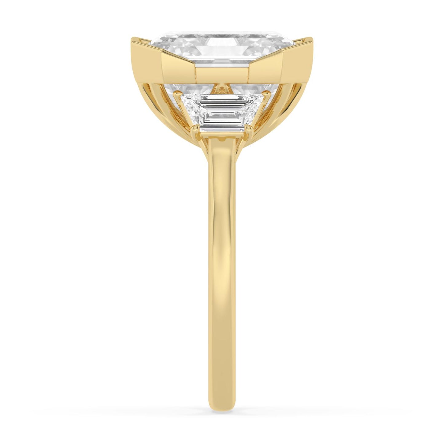10K Yellow Gold Lab Grown Diamond ENGAGEMENT RINGS 10.08 ctw R62832ASS-9.20CT