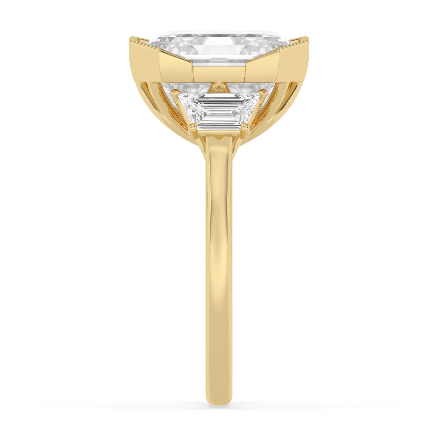10K Yellow Gold Lab Grown Diamond ENGAGEMENT RINGS 10.08 ctw R62832ASS-9.20CT