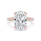 10K Rose Gold Lab Grown Diamond ENGAGEMENT RINGS 7.40 ctw R62982OV-7.15CT