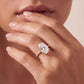 10K Rose Gold Lab Grown Diamond ENGAGEMENT RINGS 7.40 ctw R62982OV-7.15CT