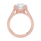 10K Rose Gold Lab Grown Diamond ENGAGEMENT RINGS 7.40 ctw R62982OV-7.15CT