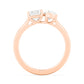 10K Rose Gold Lab Grown Diamond Engagement Ring 5.25 ctw R80038EMPE-5
