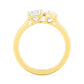 10K Yellow Gold Lab Grown Diamond Engagement Ring 5.25 ctw R80038EMPE-5