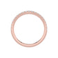 9K Rose Gold Lab Grown Diamond Wedding Bands 0.30 ctw WR00019-0.33CTBND
