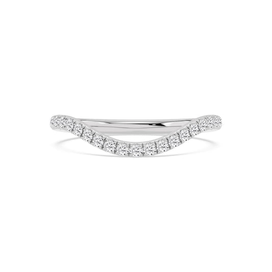9K White Gold Lab Grown Diamond Wedding Bands 0.30 ctw WR00019-0.33CTBND