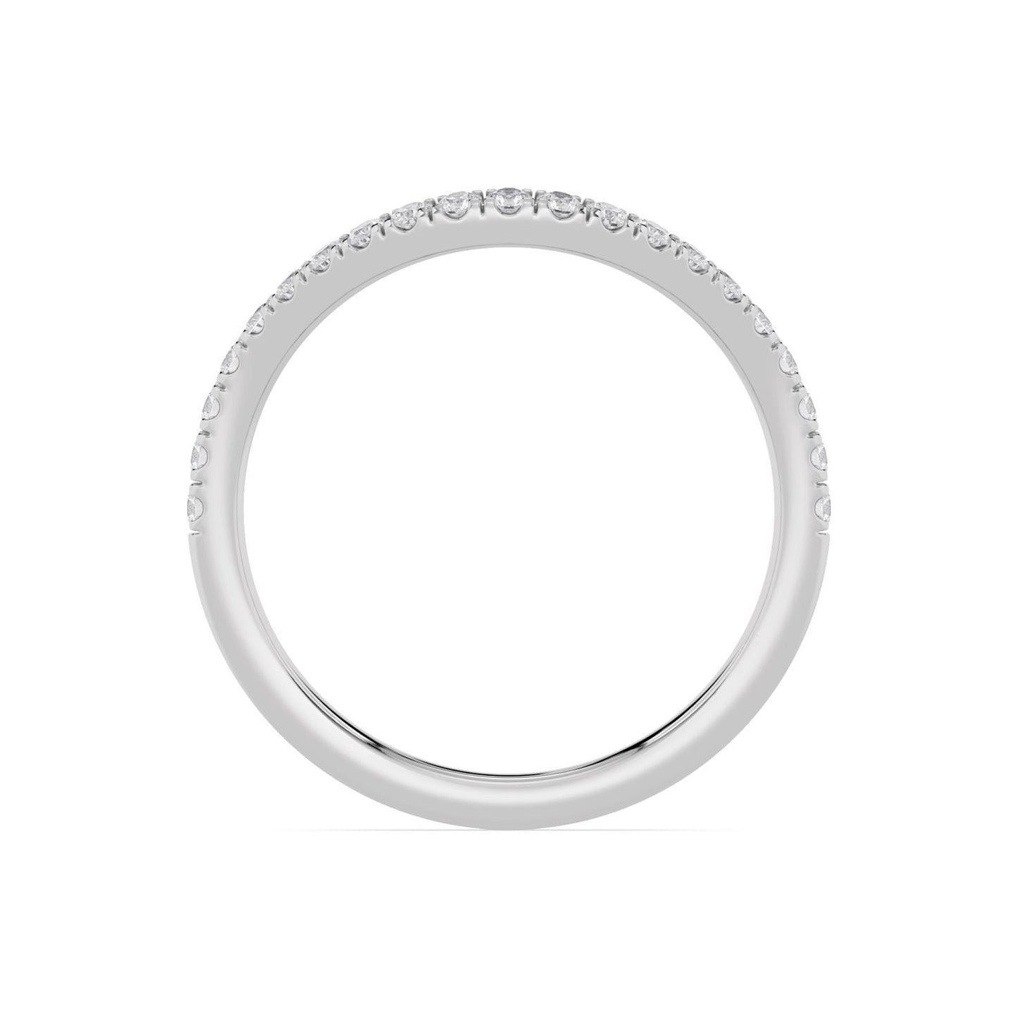 9K White Gold Lab Grown Diamond Wedding Bands 0.30 ctw WR00019-0.33CTBND