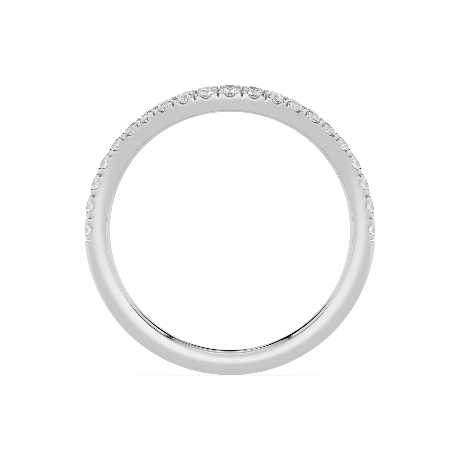 9K White Gold Lab Grown Diamond Wedding Bands 0.30 ctw WR00019-0.33CTBND