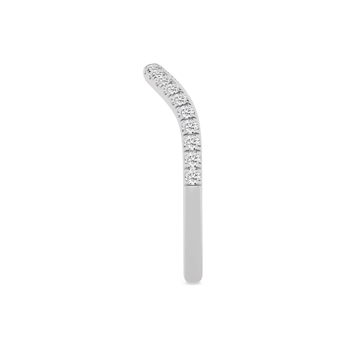 9K White Gold Lab Grown Diamond Wedding Bands 0.30 ctw WR00019-0.33CTBND